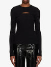 A Goldie cutout knit black A71391387 BLK - AGOLDE - BALAAN 2