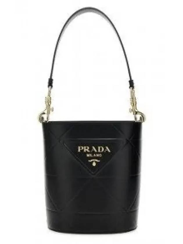 Top Stitching Bucket Bag Black - PRADA - BALAAN 2