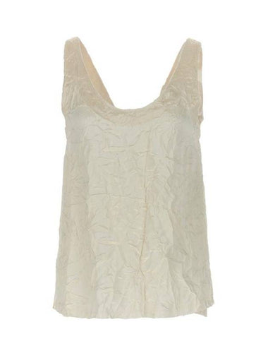 Sleeveless T-Shirt RWTO00275660E23002 White - LANVIN - BALAAN 1