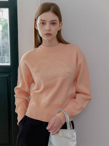 ANC HEART ROSE KNIT_PEACH - ANOETIC - BALAAN 1