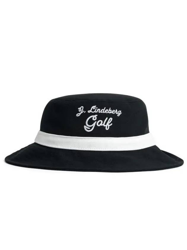 Lukas Embroidery Logo Golf Bucket Hat Black - J.LINDEBERG - BALAAN 2