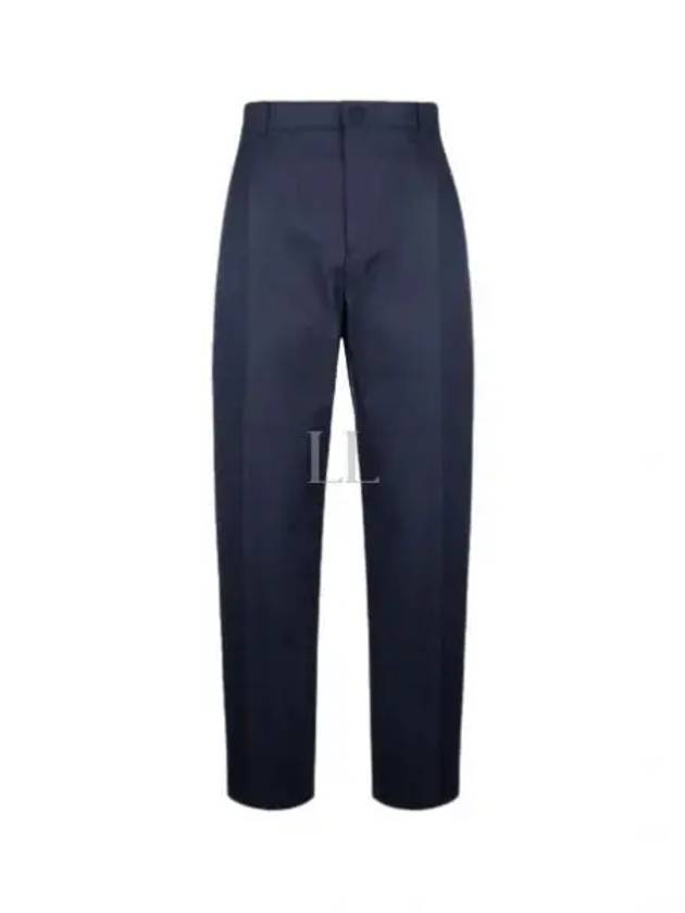 Cotton Silk Slacks Navy - DIOR - BALAAN 2