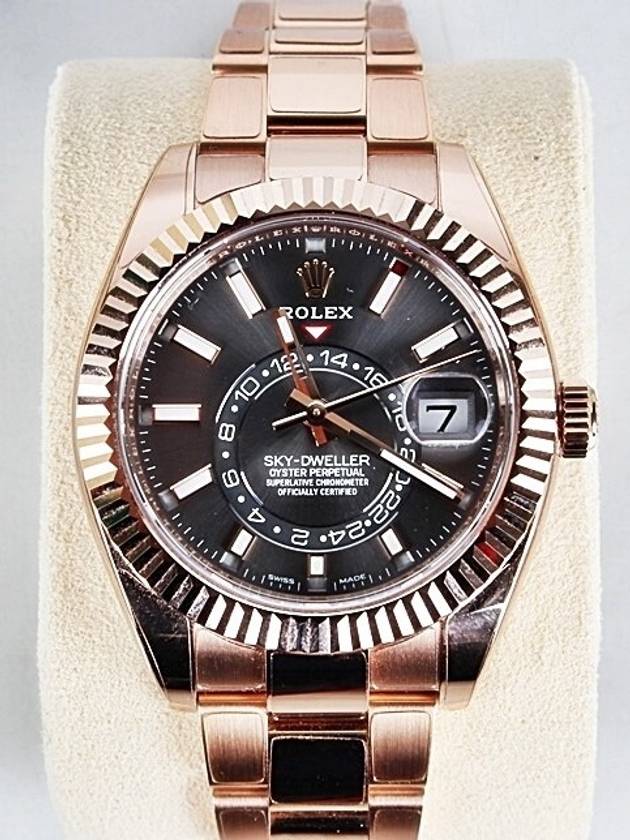 Skydweller dark rhodium rose gold barrel 21 years old - ROLEX - BALAAN 1