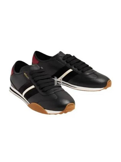 Sussex Leather Low-Top Sneakers Black - BALLY - BALAAN 2