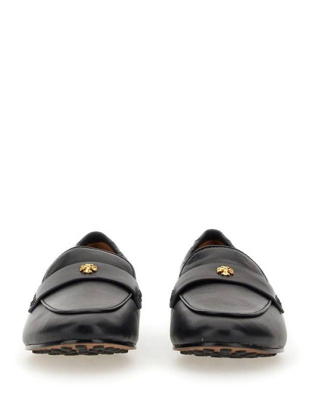 Ballet Double T Napa Leather Loafers Black - TORY BURCH - BALAAN 5