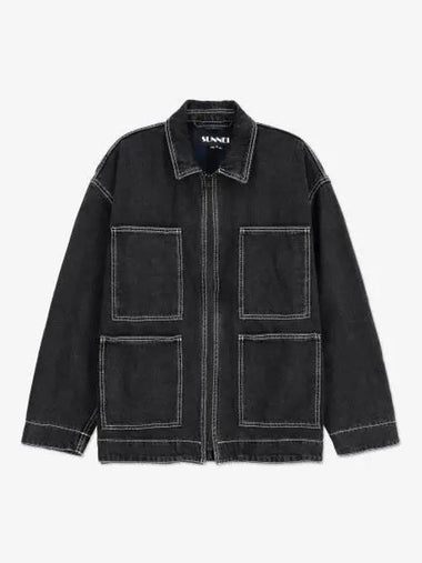 Regular Jacket Washed Black Denim MRTWMSHR016DEN0127628 - SUNNEI - BALAAN 1