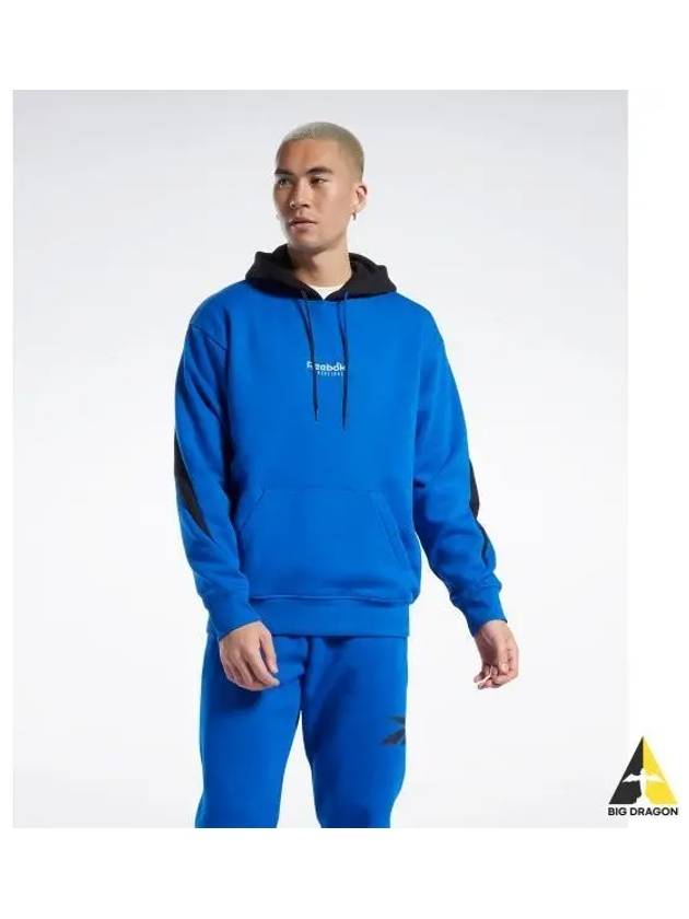 BB BASKETBALL FLEECE HOODY BLUE HG2578 - REEBOK - BALAAN 1