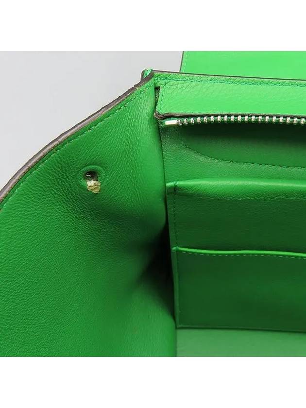 174683 Green Trapeze gold buckle tote bag and shoulder 2WAY - CELINE - BALAAN 5