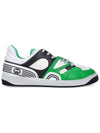 Men's Basket Low Top Sneakers Green - GUCCI - BALAAN 1