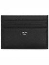 Grained Calfskin Large Card Wallet Black - CELINE - BALAAN 2