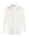 Silk Long Sleeve Shirt White - TOM FORD - BALAAN 2