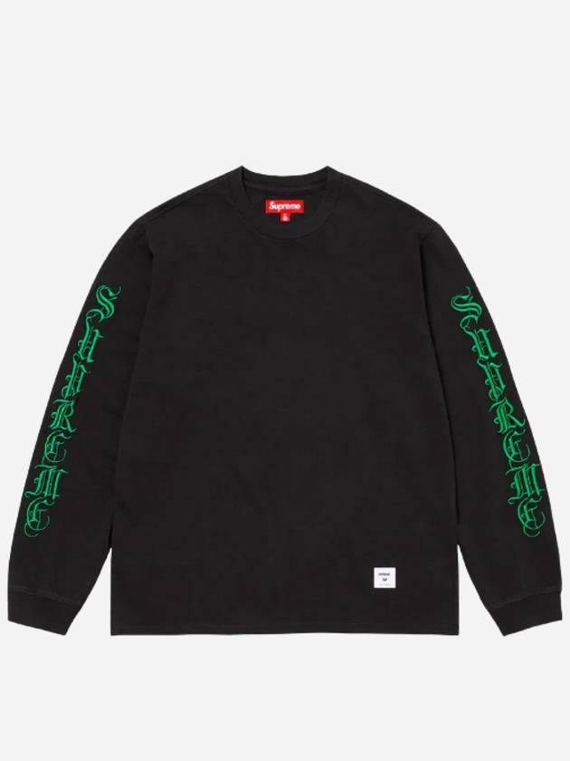 Old English Long Sleeve Top Black - SUPREME - BALAAN 1