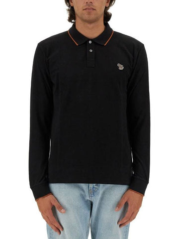 Ps Paul Smith Polo Shirt With Zebra Patch - PAUL SMITH - BALAAN 1