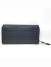 GG Microshima Leather Flap Long Wallet Black - GUCCI - BALAAN 3