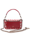 Logo Toile Iconographe Small Shoulder Bag Red - VALENTINO - BALAAN 5