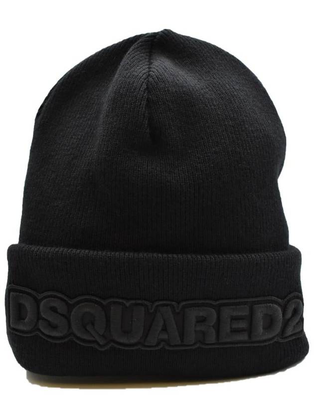 logo embroidery beanie black - DSQUARED2 - BALAAN 5