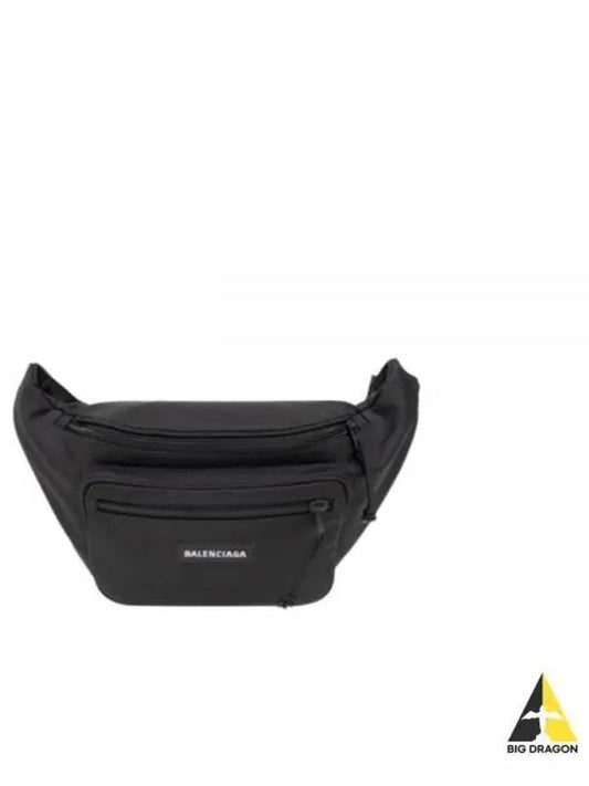 Explorer Logo Patch Nylon Belt Bag Black - BALENCIAGA - BALAAN 2