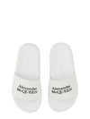 Logo Pool Slippers White - ALEXANDER MCQUEEN - BALAAN 3