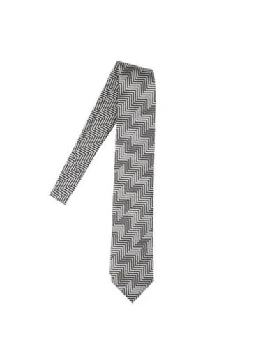 Pattern Silk Tie Grey - TOM FORD - BALAAN 1