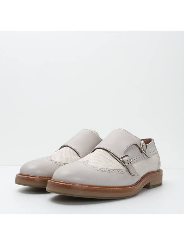 Brunello Cucinelli Leather Mix Double Monk CB746 - BRUNELLO CUCINELLI - BALAAN 3