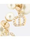 Dior Tribales Earrings Gold Finish Metal White - DIOR - BALAAN 3