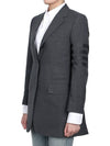 4 Bar Wool Jacket Grey - THOM BROWNE - 5