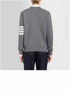 Milano Stitch 4-Bar Cardigan Medium Grey - THOM BROWNE - BALAAN 5