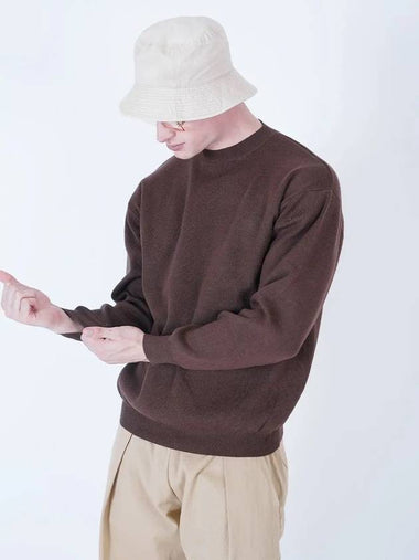 Hazy Cashmere Round Knit Brown - CHANCE'S NOI - BALAAN 1