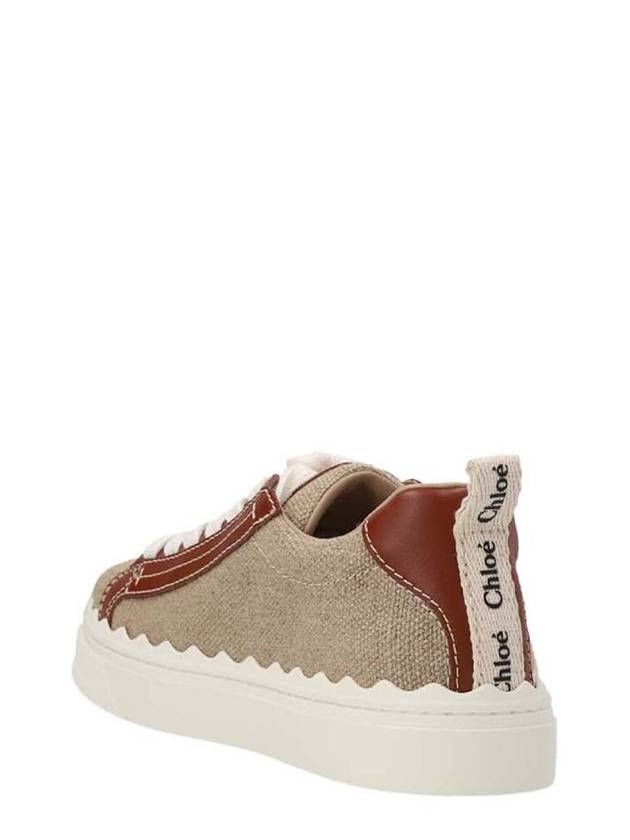 Lauren Leather Converse Low Top Sneakers Brown - CHLOE - BALAAN 3