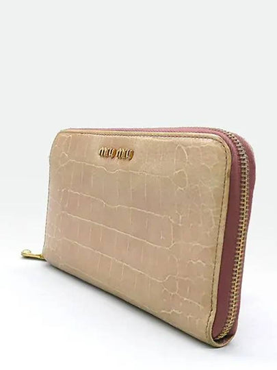 Crocodile long wallet - MIU MIU - BALAAN 2