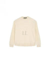 Face Patch Crew Neck Knit Top Cream - ACNE STUDIOS - BALAAN 2