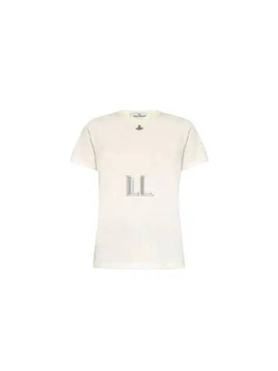 Embroided ORB Peru Short Sleeve T-Shirt White - VIVIENNE WESTWOOD - BALAAN 2