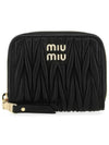 Matelasse Nappa Leather Coin Wallet Black - MIU MIU - BALAAN 2