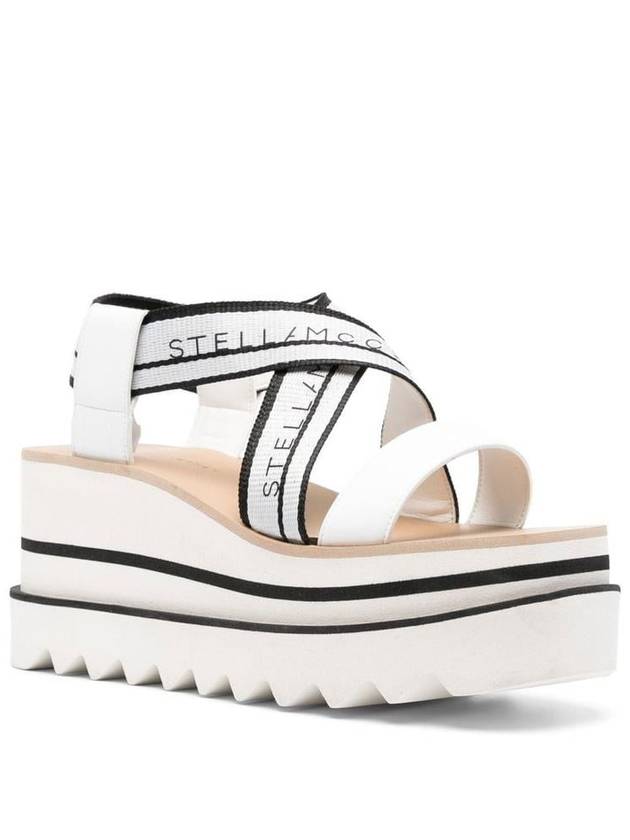 striped platform sandals white - STELLA MCCARTNEY - BALAAN 5