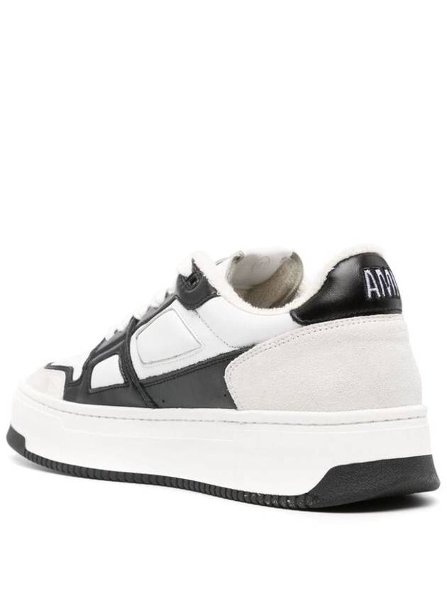 New Arcade Leather Low Top Sneakers White Black - AMI - BALAAN 4