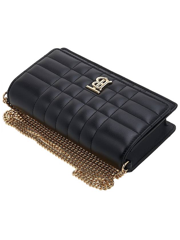 Lola Gold Logo Quilted Mini Cross Bag Black - BURBERRY - BALAAN 5