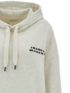 Solena Embroidered Logo Oversized Hoodie Ecru - ISABEL MARANT - BALAAN 4