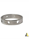 Logo Cut-Out Cuff Bracelet Silver - MAISON MARGIELA - BALAAN 2