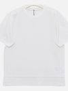 Essential Cotton Short Sleeve T-Shirt White - ALEXANDER WANG - BALAAN 4