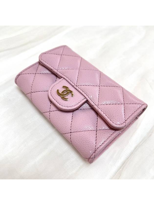 Classic flap card wallet snap lavender gold AP0214 - CHANEL - BALAAN 5