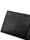 Men's Intrecciato Half Wallet Black - BOTTEGA VENETA - BALAAN 6