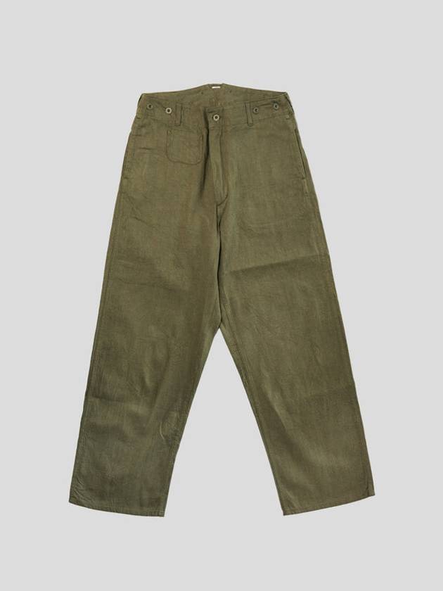 British Work Straight Pants Green - NIGEL CABOURN - BALAAN 2