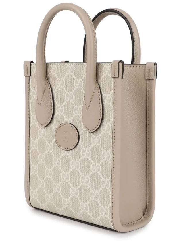 Interlocking G Mini Tote Bag Beige - GUCCI - BALAAN 3