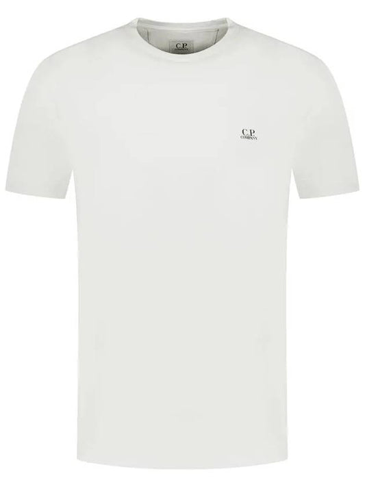 Logo Short Sleeve T-Shirt Gauze White - CP COMPANY - BALAAN 2