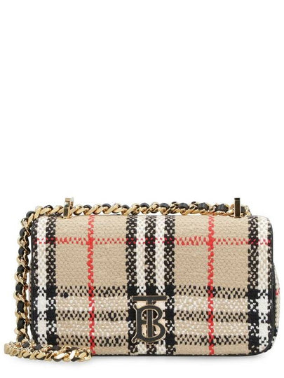 TB Logo Check Bouclé Mini Lola Cross Bag Beige - BURBERRY - BALAAN 2