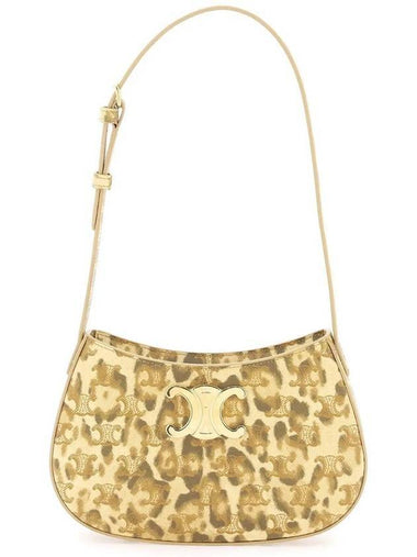 Leopard Print Medium Tilly Triomphe Canvas Shoulder Bag Brown - CELINE - BALAAN 1