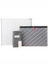 Monogram Coated Canvas Medium Clutch Bag Grey - THOM BROWNE - BALAAN 8