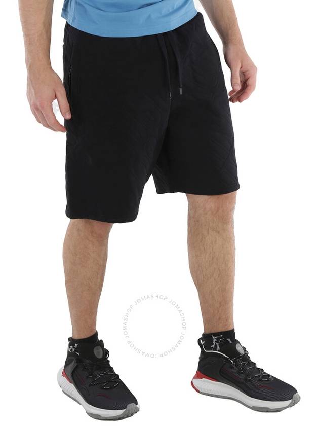 Moschino Men's Black Allover Logo Drawstring Shorts, Brand Size 46 (Waist Size 30") - MOSCHINO - BALAAN 2