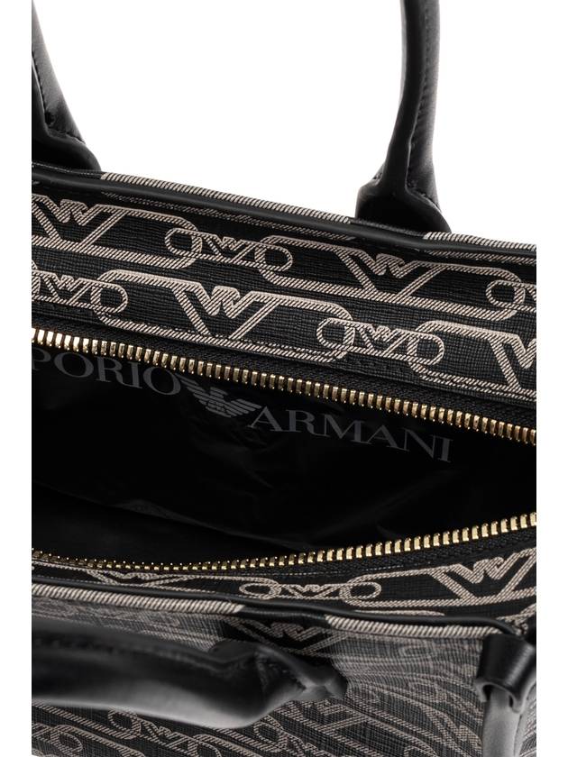 Emporio Armani Shoulder Bag With Monogram, Women's, Black - EMPORIO ARMANI - BALAAN 5