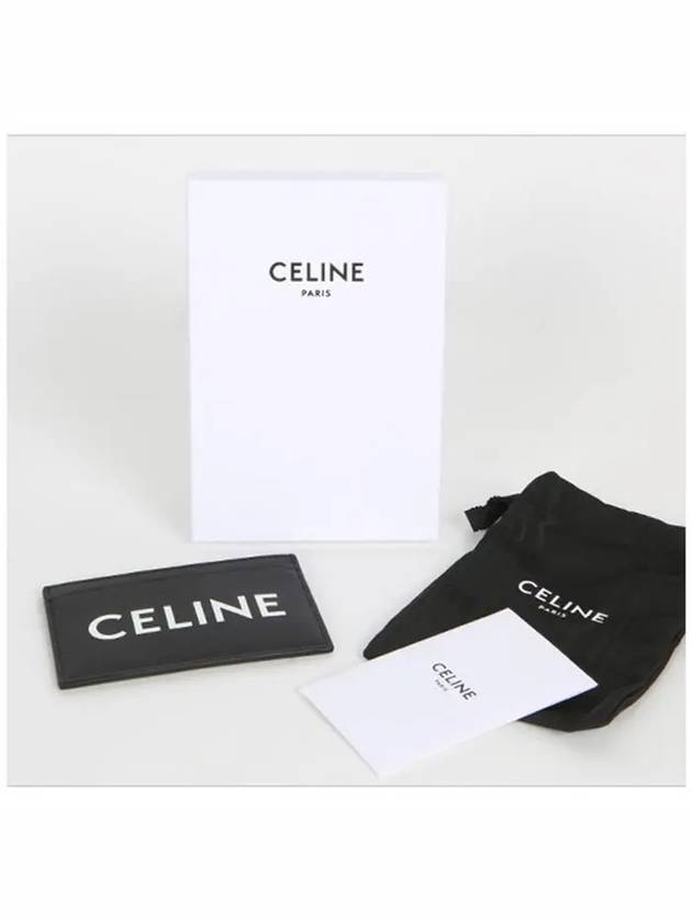 Lettering Logo Printing Card Wallet Black - CELINE - BALAAN 6